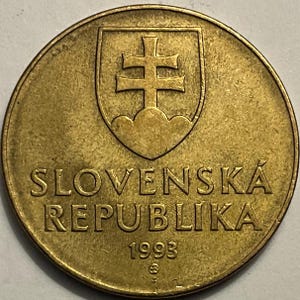 1993/1994 Slowakei 10 Korun Münzen