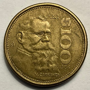 Moneda de 100 Pesos de México de 1984