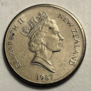 1982/1987/1989 New Zealand 5 Cents Coins