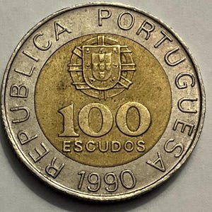 1990 Portugal 100 Escudos Coin