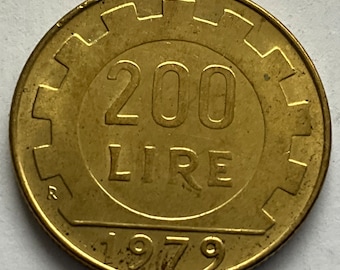 イタリアシラキュース200リラ使用済切手 1979年 イタリア 200 リラ コイン - Etsy 日本