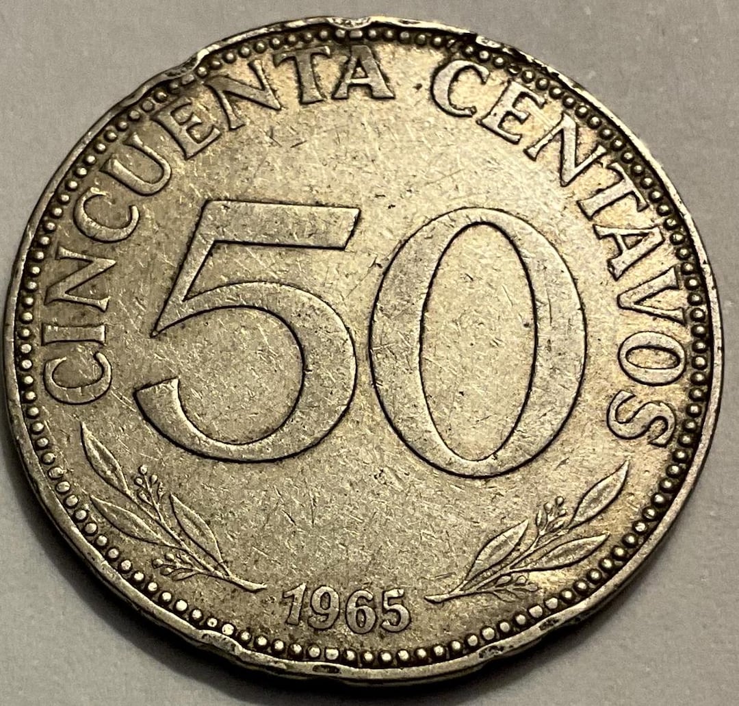 1965年50センターボ　硬貨　古銭　 1965年ボリビア50センターボ硬貨 - Etsy 日本