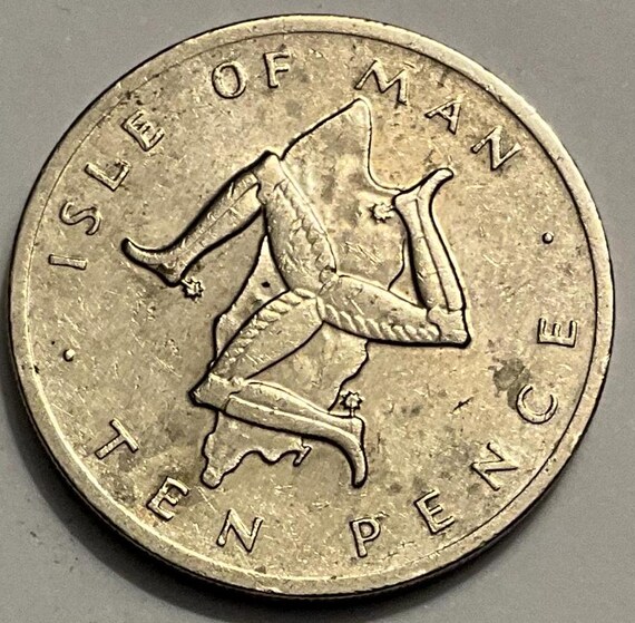 1976年 マン島 エリザベス女王 2世 10ペンス硬貨 - Etsy 日本