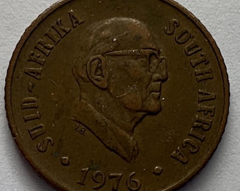 1976/1983 南アフリカ 1 セント硬貨 - Etsy 日本