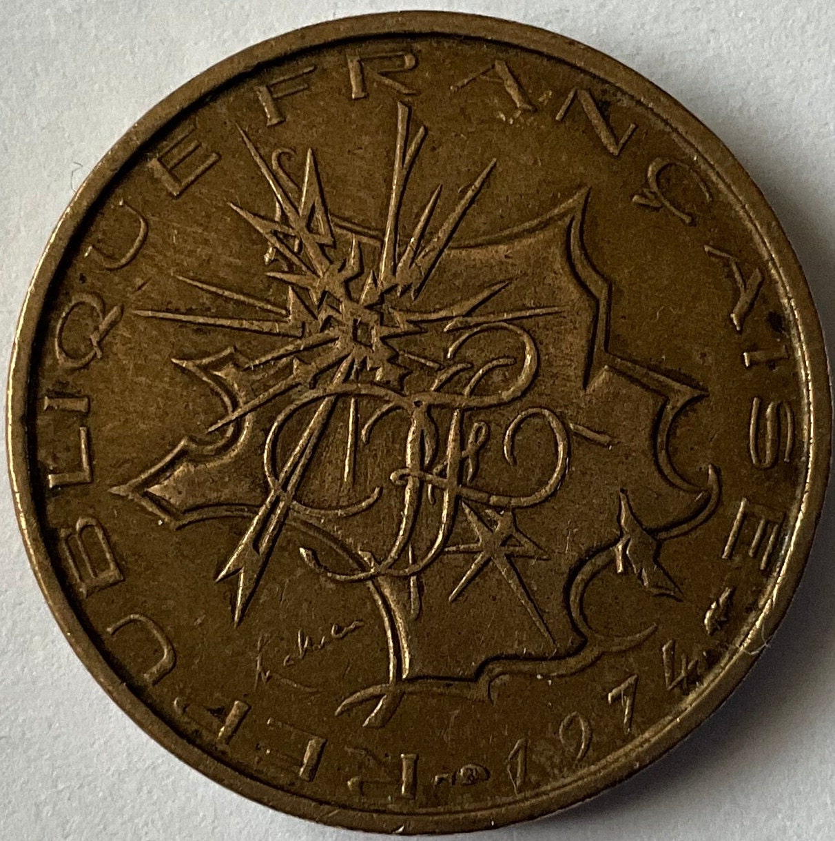 フランス 10フラン 1991年 硬貨 フランス硬貨 1991年 10フラン硬貨 1枚 ペンダントトップ用