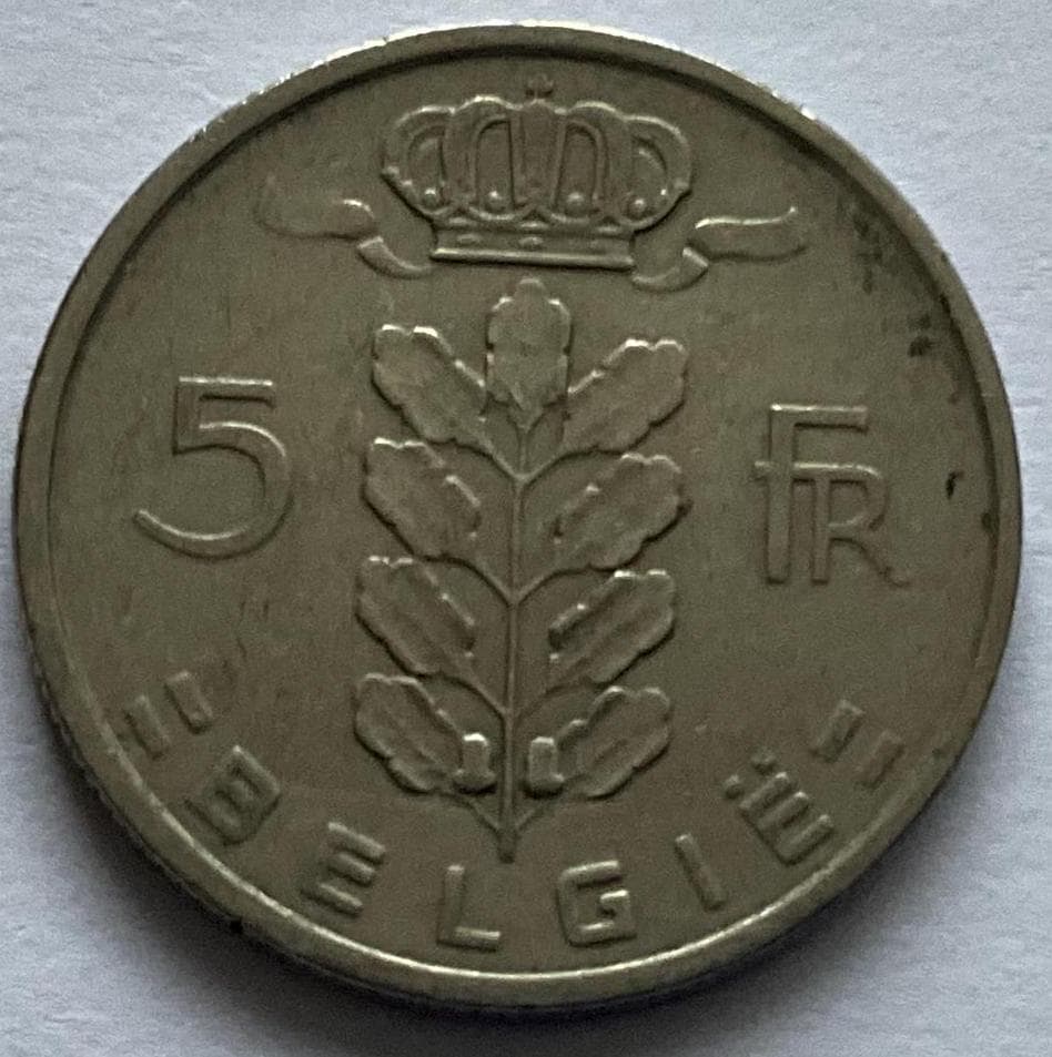 1950年 ベルギー 5フラン硬貨 - Etsy 日本