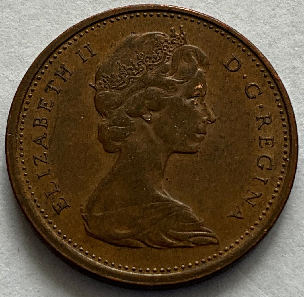 1967 one penny coin - Etsy 日本