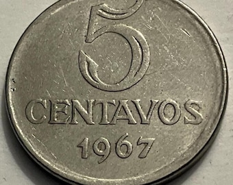 1967年ブラジル5センタボ硬貨 - Etsy 日本