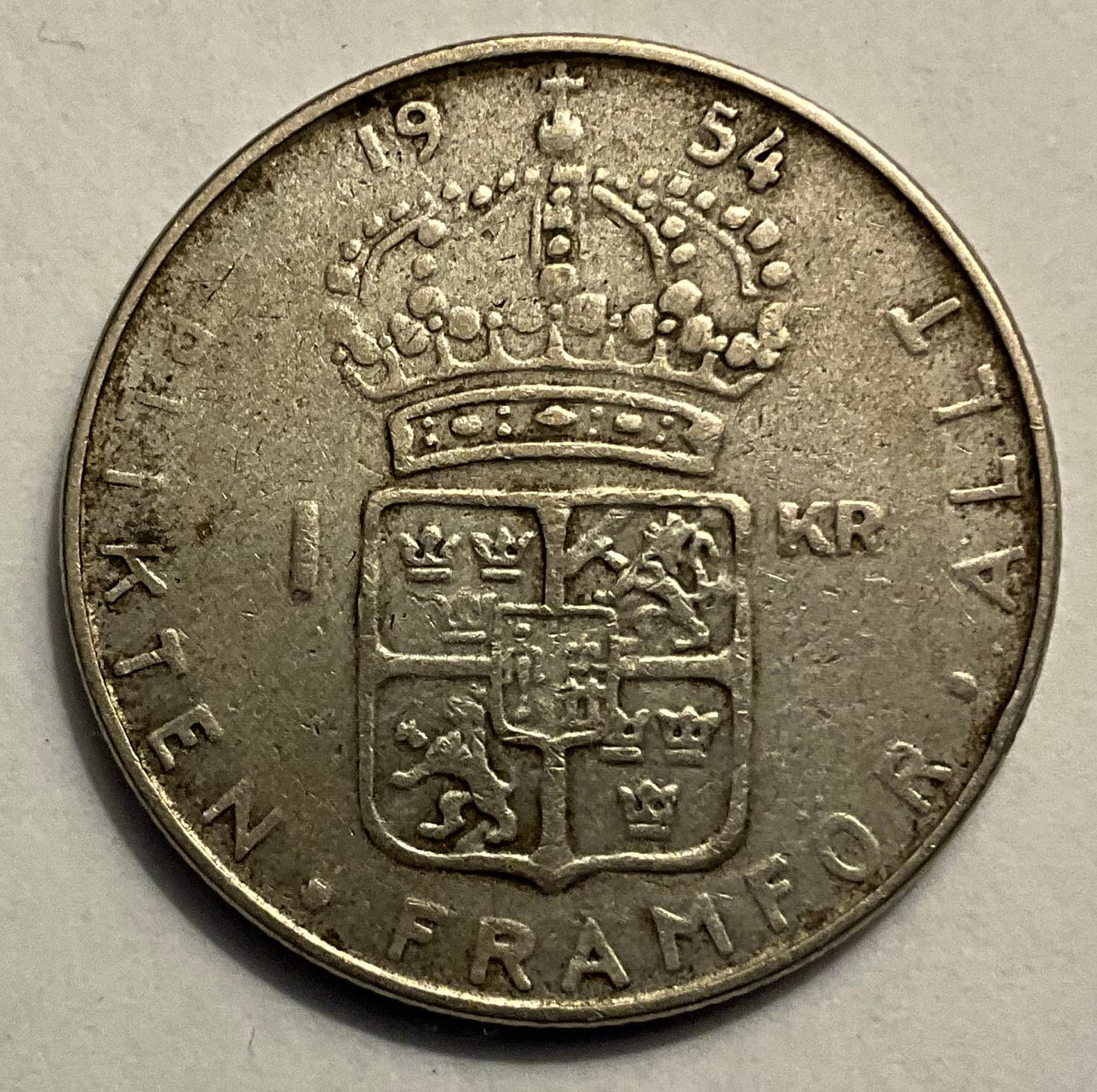 1954/1969 スウェーデン 1 クローナ グスタフ 6 世アドルフ コイン - Etsy 日本
