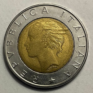 Moneta da 500 Lire Italia del 1995