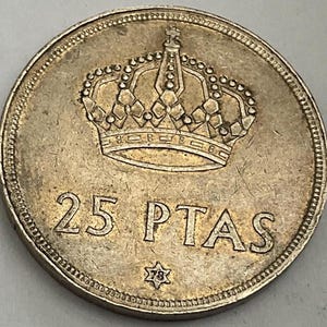 1975(78) Spain 25 Pesetas Juan Carlos I Coin