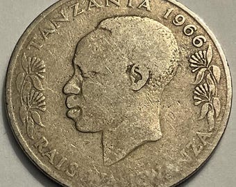 1966年タンザニア1シリンギ硬貨 - Etsy 日本