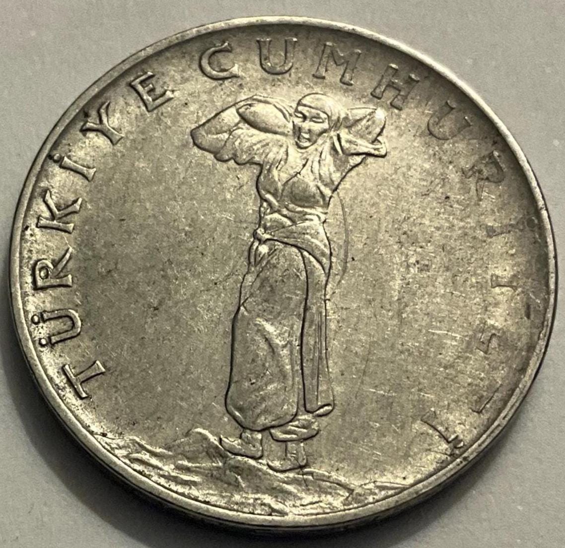 1960/1973年トルコ25クルス硬貨 - Etsy 日本