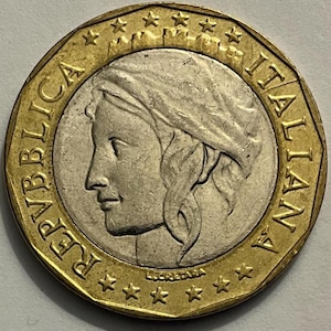 1997 Italy 1000 Lire Coin
