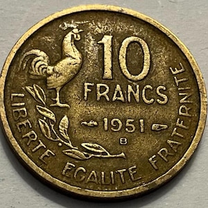 10 Francs 1951 - Etsy
