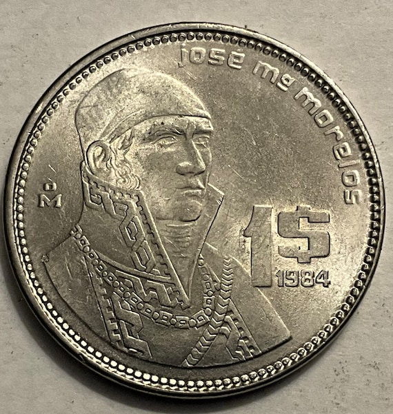 1984年メキシコ1ペソ硬貨 - Etsy 日本