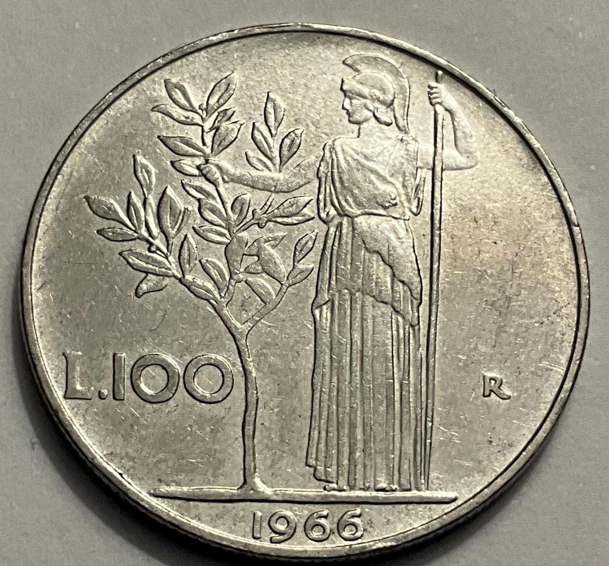 イタリア　100リラ　記念硬貨　まとめ売り　硬貨　 1956/1966年イタリア100リラ硬貨 - Etsy 日本