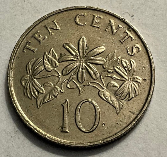 1993年シンガポール10セント硬貨 - Etsy 日本