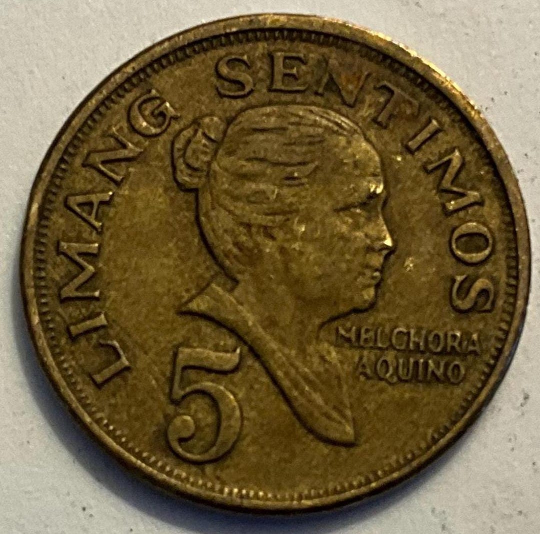 1970 フィリピン 5 センティモス コイン - Etsy 日本