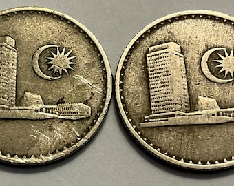 1967 年マレーシア 10 セン硬貨 2 枚 - Etsy 日本