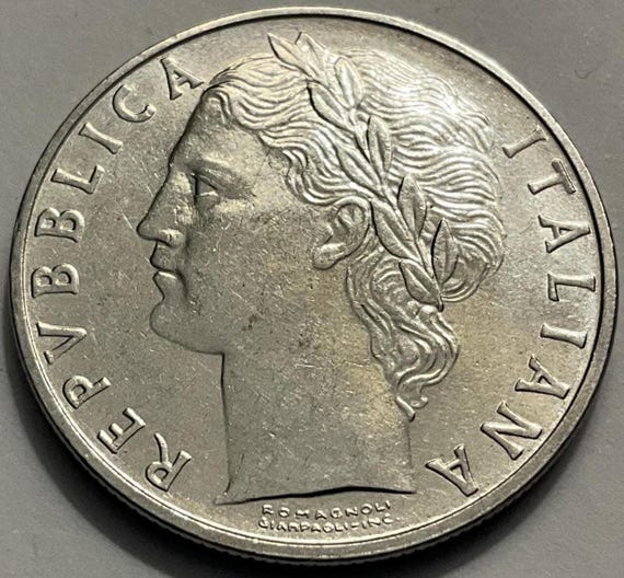 1955年/1957年/1967年 イタリア 100リラ硬貨 - Etsy 日本