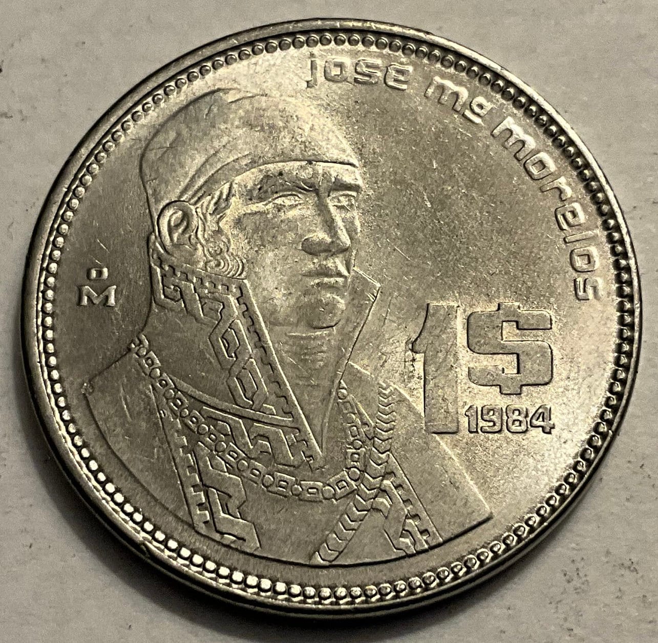 1984年メキシコ1ペソ硬貨 - Etsy 日本