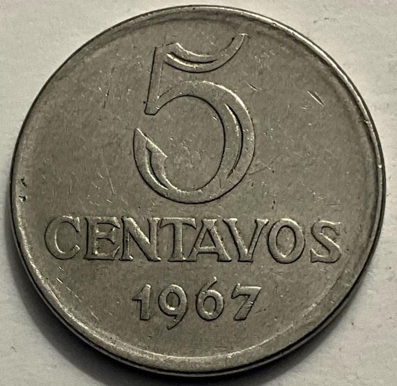 1967年ブラジル5センタボ硬貨 - Etsy 日本
