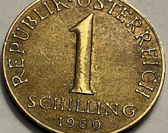 19601963/1966 Austria 1 Schilling Coins