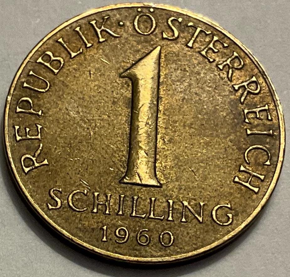 19601963/1966 オーストリア 1シリング硬貨 - Etsy 日本