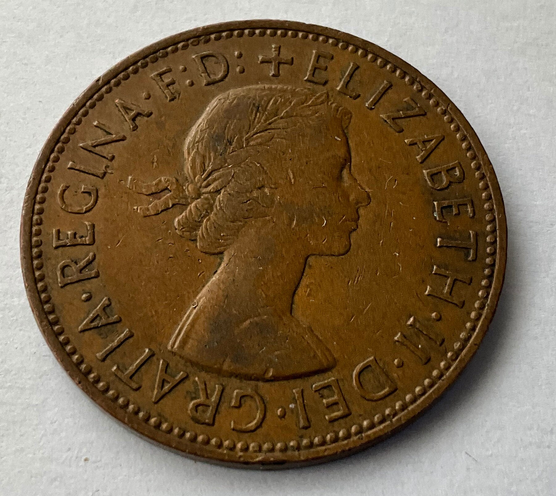 1963 Queen Elizabeth II One Penny Coin - Etsy