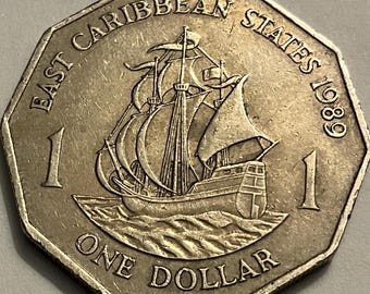 オーストラリア硬貨 1ドル | エリザベス2世 | 国際平和年 | 1986年