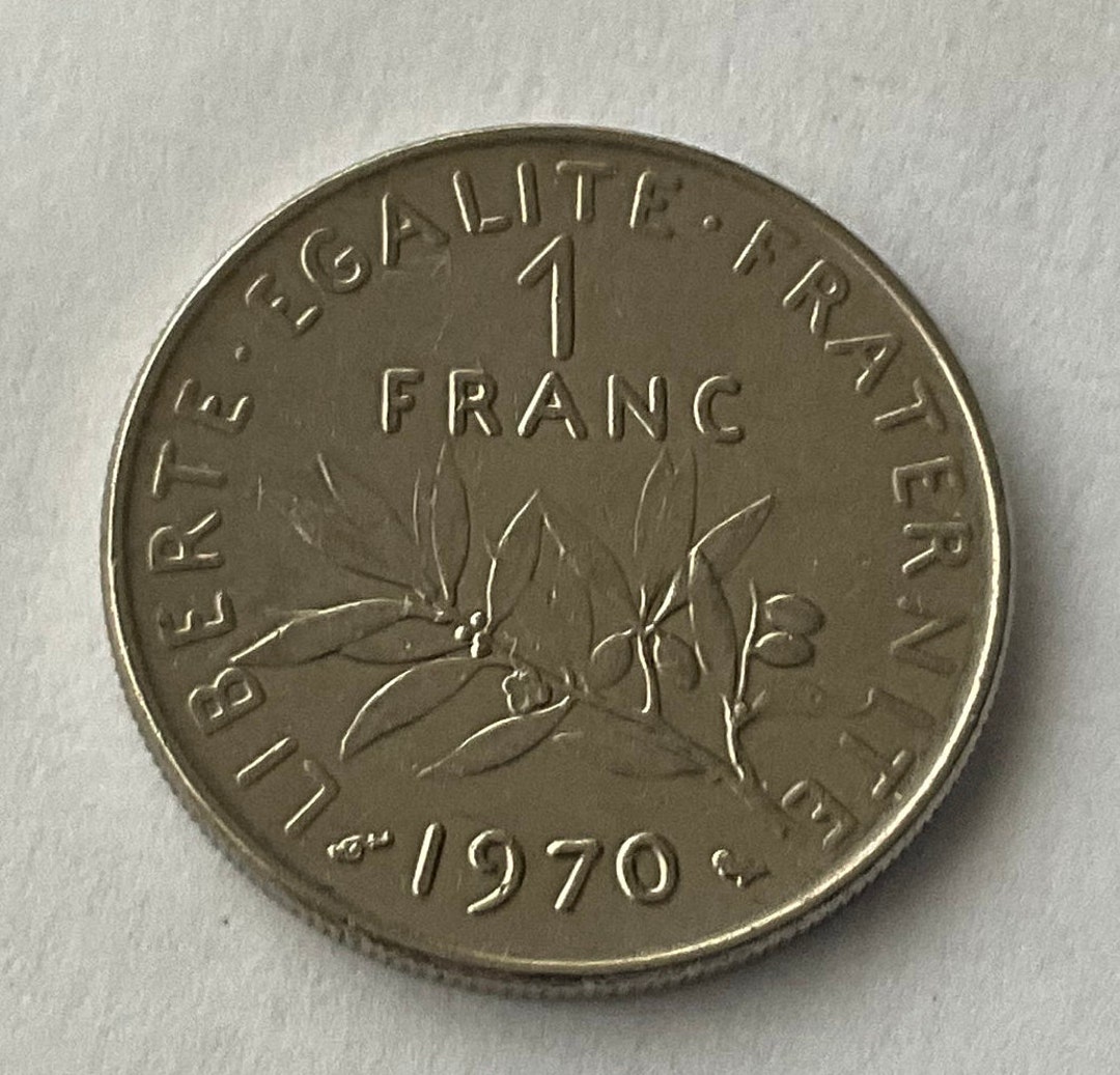 3387【フランス】1フラン　硬貨　　古銭　1000枚セット 1970年フランス1フラン硬貨 - Etsy 日本