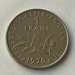 1970 France 1 Franc Coin