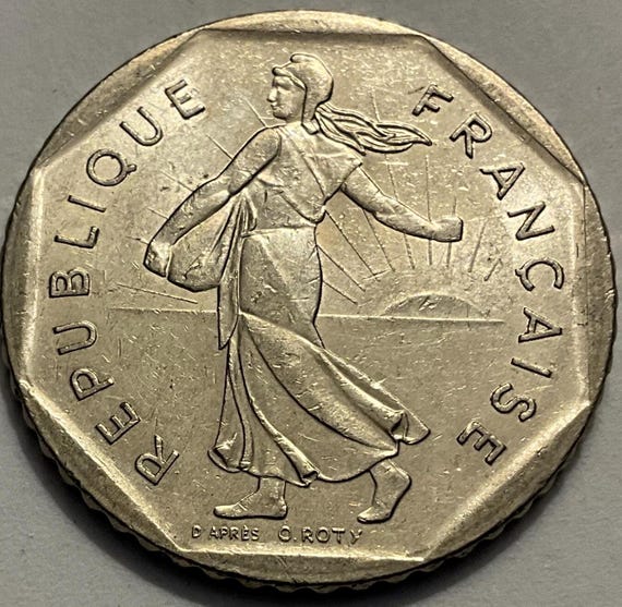 1979/1982 フランス 2 フラン硬貨 - Etsy 日本
