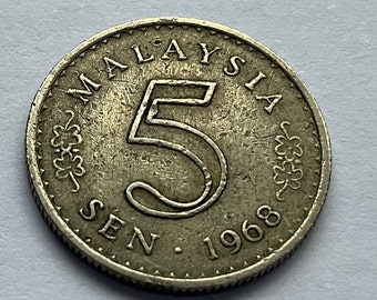 マレーシア硬貨、50セン、1973年～2002年、複数年分あり、枚単位で販売