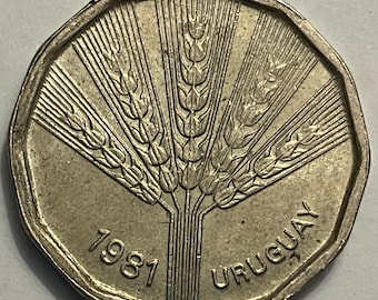 1981 Uruguay 2 Nuevos Pesos Coin