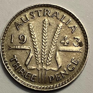 1943/1951 Australia Three Pence Silver Coins