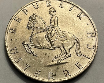 1981 Austria 5 Schilling Coin