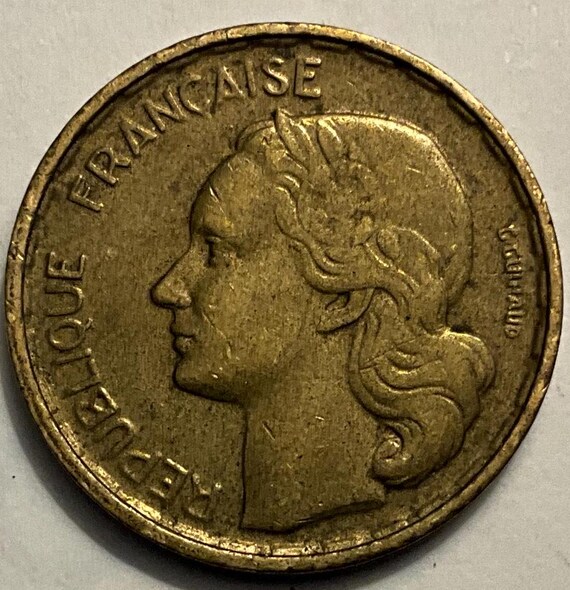 1951年フランス10フラン/1953年フランス20フラン硬貨 - Etsy 日本