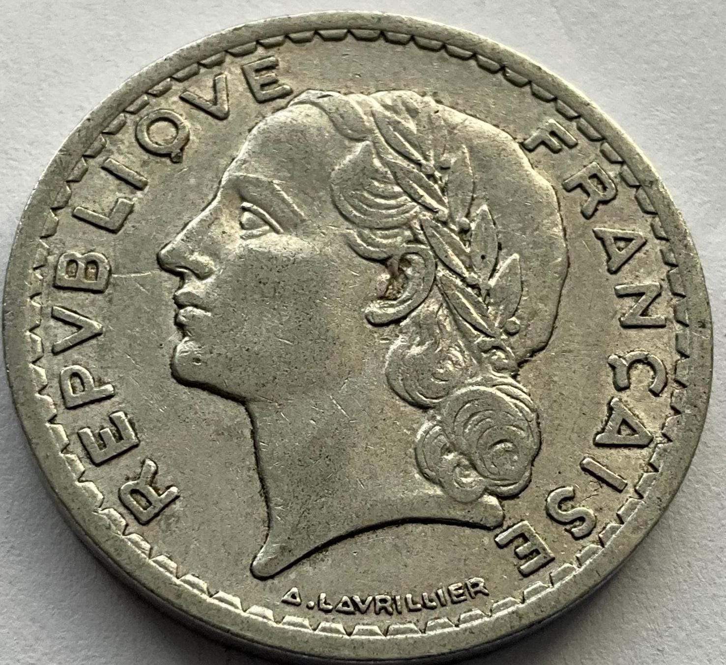 1946/1949 フランス 5フラン硬貨 - Etsy 日本