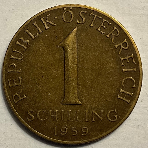 1959/1963 Austria 1 Shilling Coins