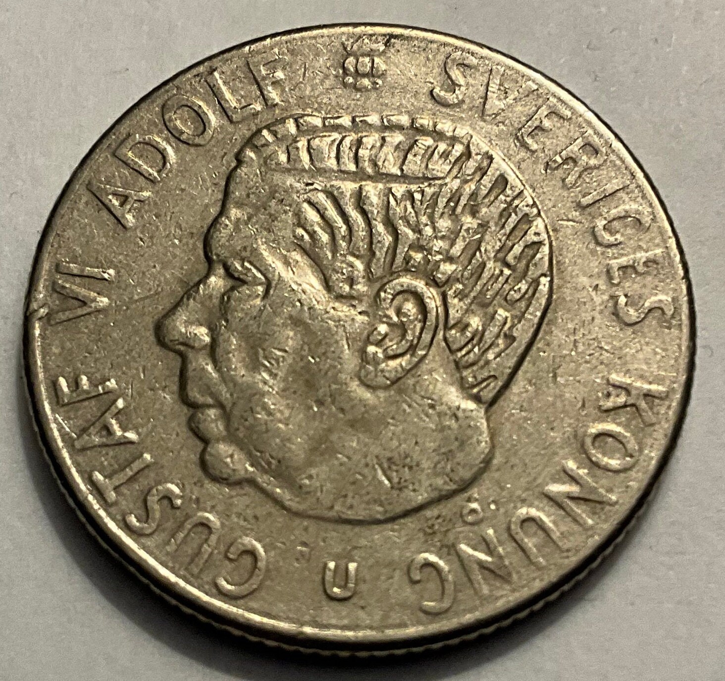 1954/1969 スウェーデン 1 クローナ グスタフ 6 世アドルフ コイン - Etsy 日本