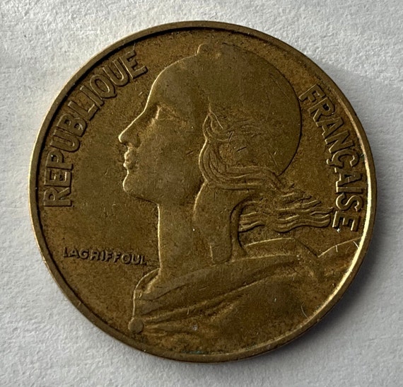 希少20センチーム硬貨 1962年１枚 1963年２枚計 3枚セット 1963年レピュブリック・フランセーズ・フランス20サンタイムコイン3枚