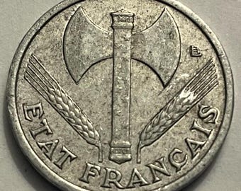 1942年フランス50サンチーム硬貨 - Etsy 日本