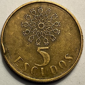 1987 Portugal 5 Escudos Coin