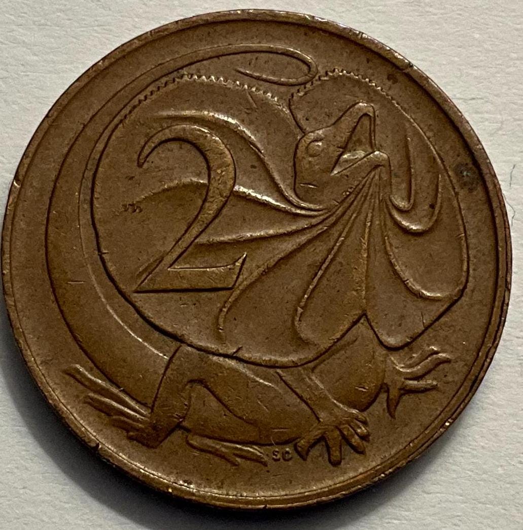 1966/1967 オーストラリア 2 セント エリザベス女王 2 世コイン - Etsy