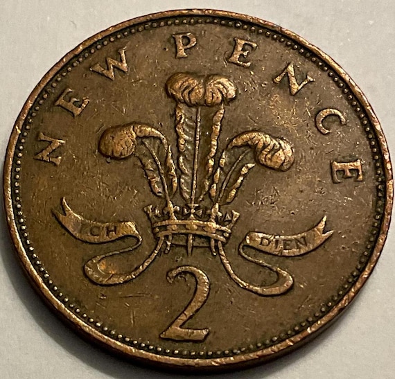 1971 United Kingdom Queen Elizabeth II 2 New Pence Coins - Etsy