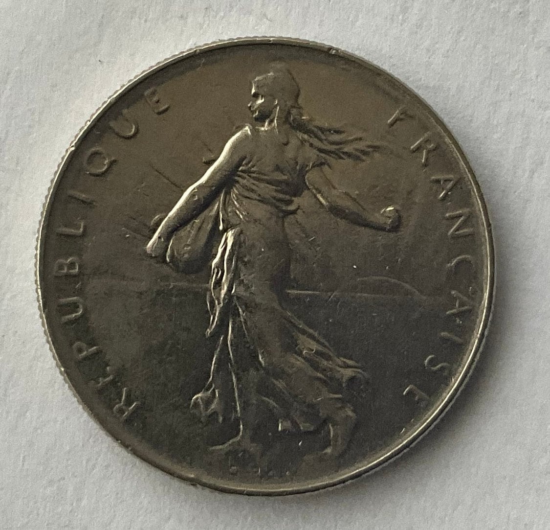1970年フランス1フラン硬貨 - Etsy 日本