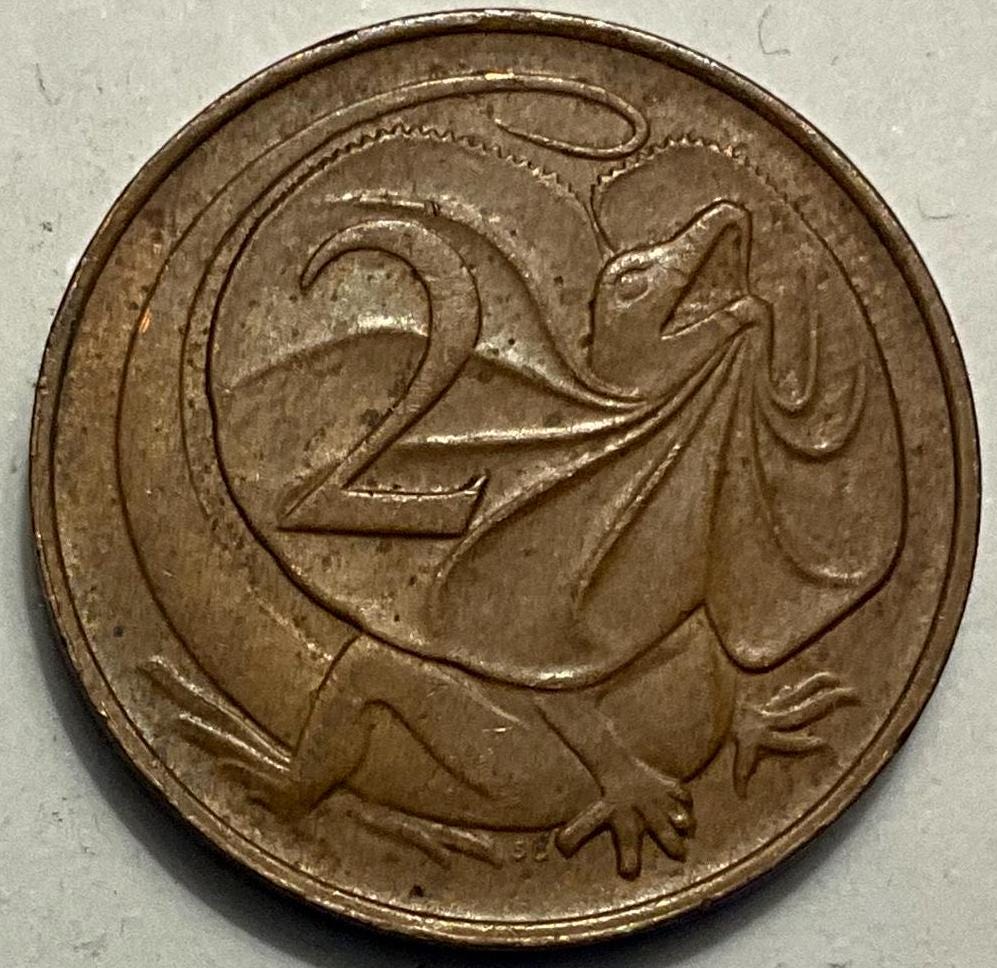 1966/1967 オーストラリア 2 セント エリザベス女王 2 世コイン - Etsy