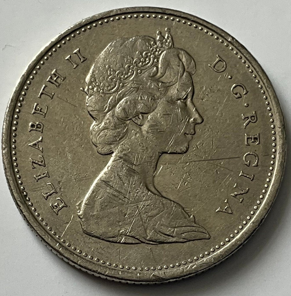 カナダ 25セント 硬貨 1969年 エリザベス2世 2枚 コイン カナダ 25セント 硬貨